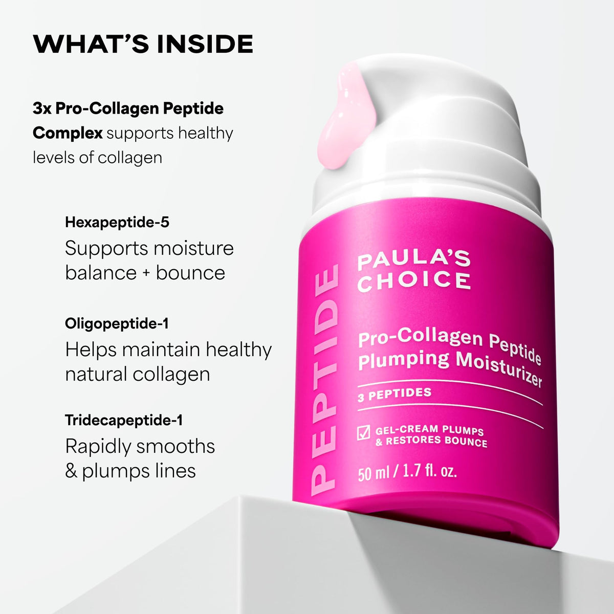 Paula's Choice Pro-Collagen Peptide Plumping Face Moisturizer, 1.7 Fl Oz