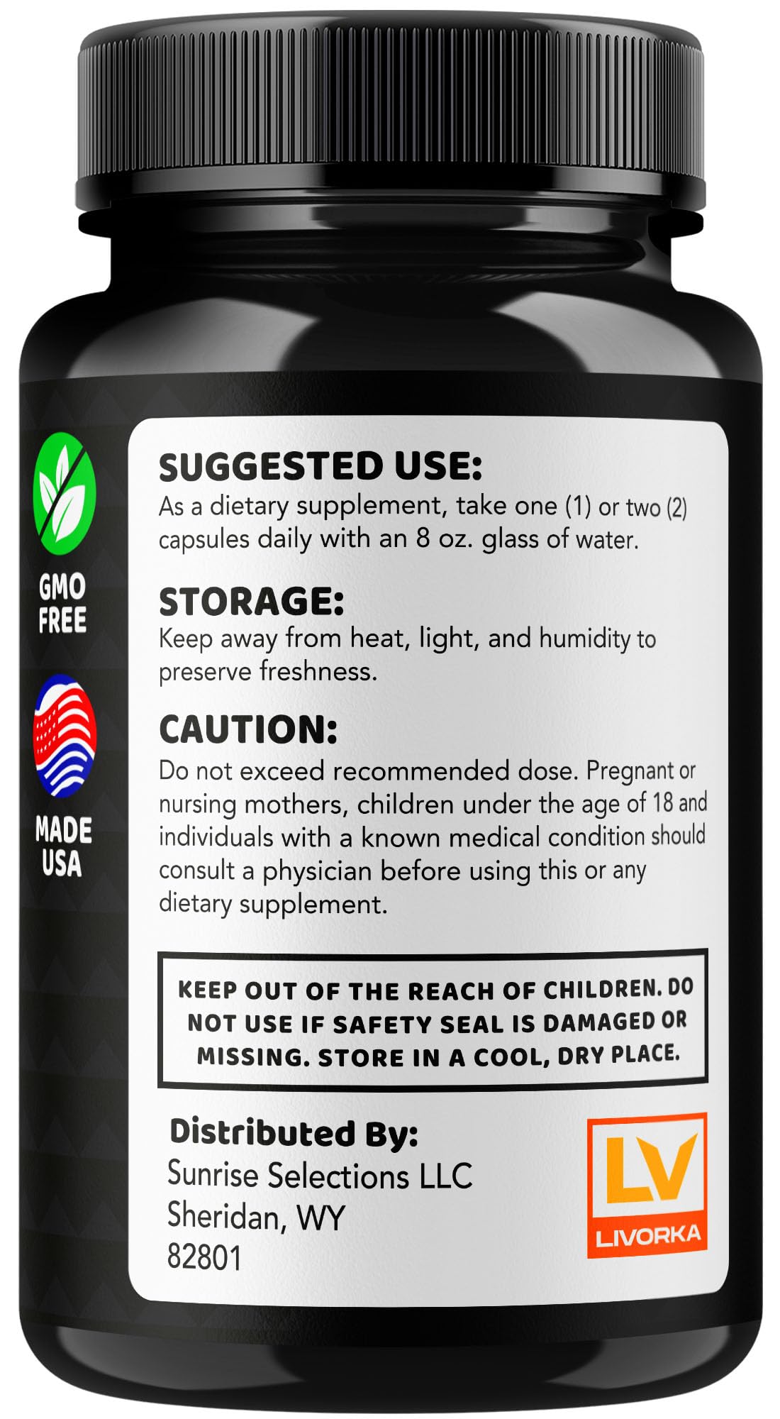 Laellium Pills - Advanced Daily Formula All Natural Ingredients, Laellium Supplement Capsules, Premium Support Maximum Strength for Overall Health & Wellness, 60 Capsules for 1 Month