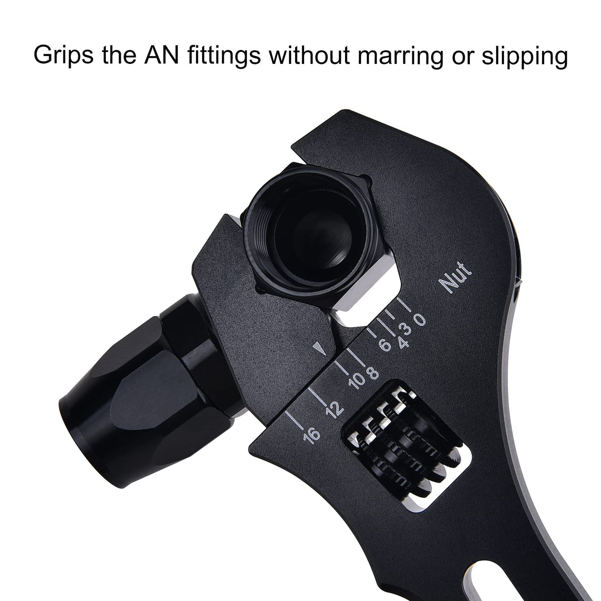 EVIL ENERGY AN Fitting Hose Wrench Adjustable 3AN-16AN Aluminum Black