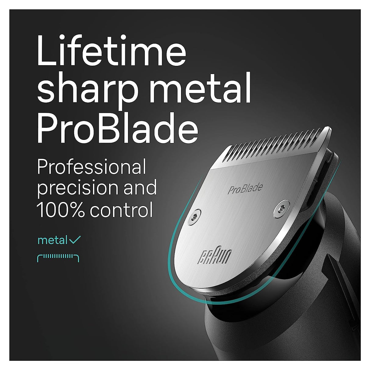 Braun All-in-One Men's Shaving Kit Series 7 7440, 12-in-1 Beard, Face, Nose, Ear Trimmer, Hair Clippers, Body Groomer and Manscaping