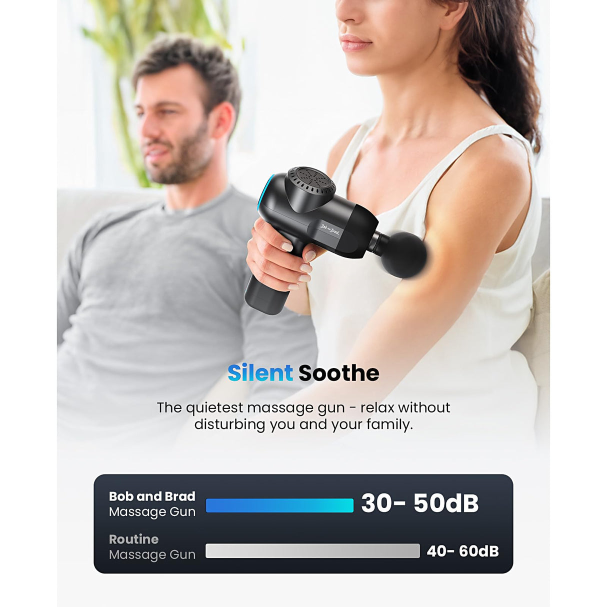 BOB AND BRAD C2 Max Massage Gun with Metal Head, Massager Gun Deep Tissue, Electric Back Massagers for Professional Athletes Home Gym, Muscle Massage Gun, FSA and HSA Eligible