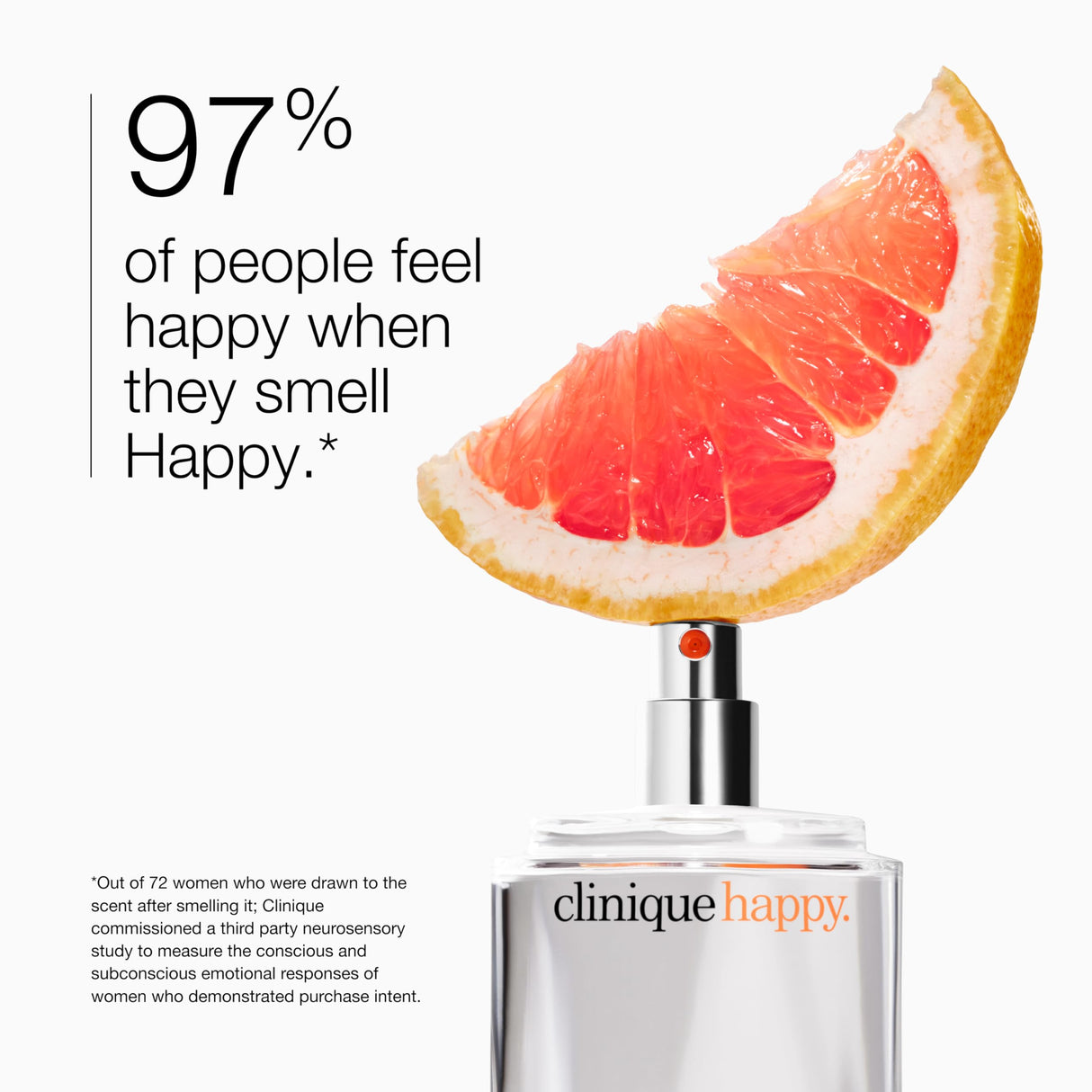 Clinique Happy Eau de Parfum Spray - Perfume For Women | Notes of Citrus-Bright + Floral-Fresh, 1 Fl Oz