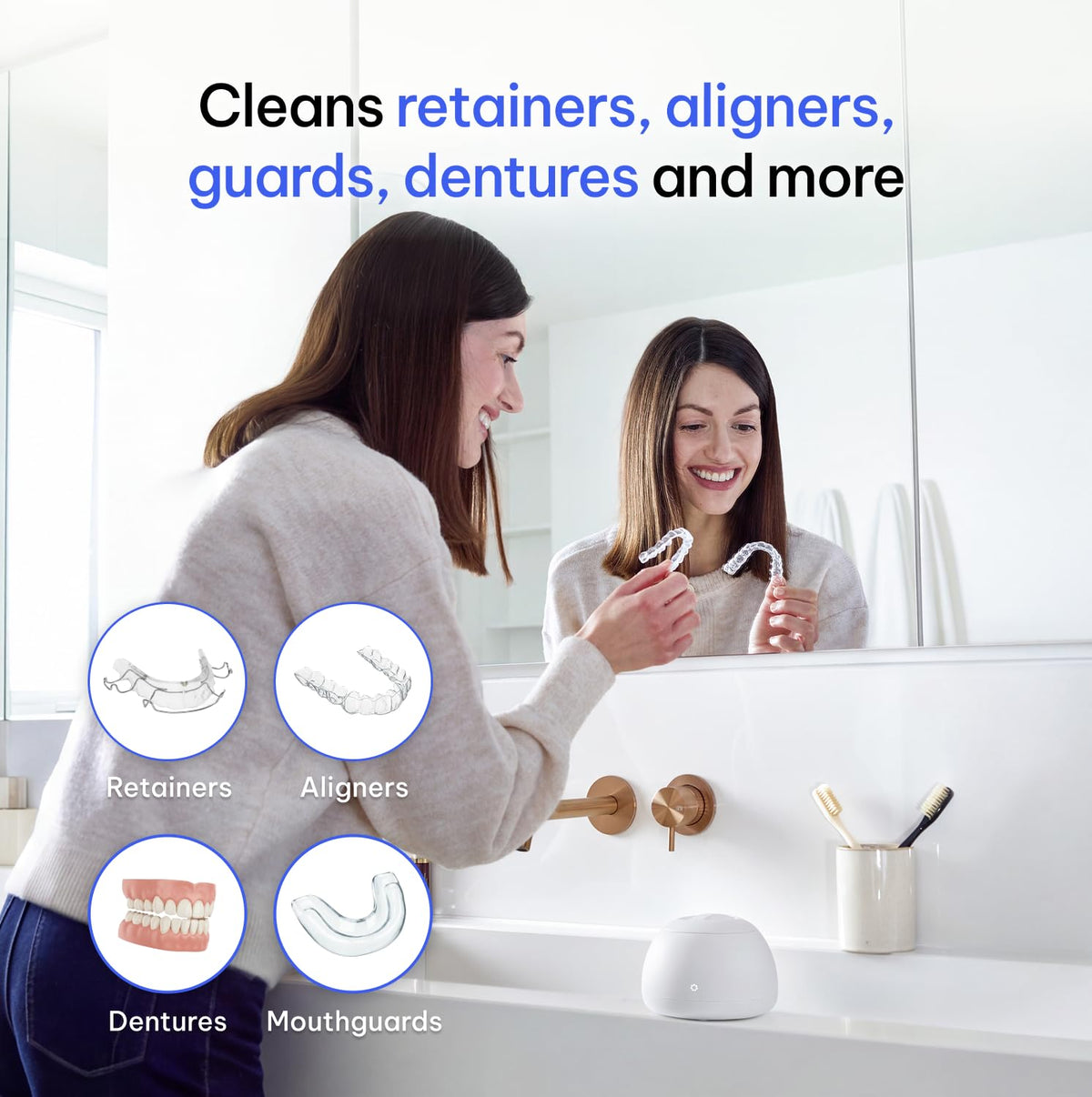 Zima Dental Pod: Ultrasonic Cleaner for Retainers & Aligners