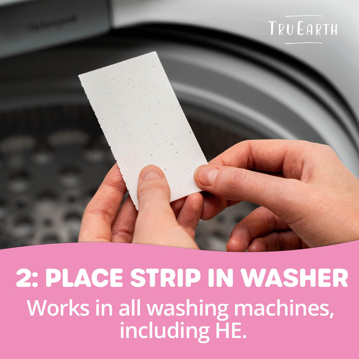 Tru Earth Hypoallergenic Baby Laundry Detergent Sheets/Strips for Sensitive Skin, 64 Count, Up to 128 Loads: Fragrance Free Baby Detergent Laundry Newborn, Children