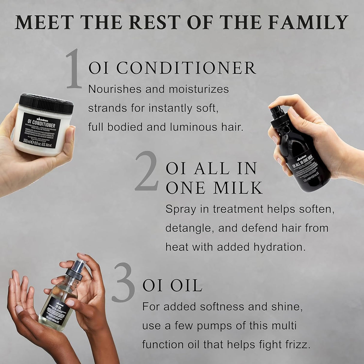 Davines OI Oil | Weightless Hair Oil Perfect for Dry Hair, Coarse & Curly Hair Types | Anti-Frizz for Soft, Shiny Hair | 135 ml (4.56 Fl Oz)