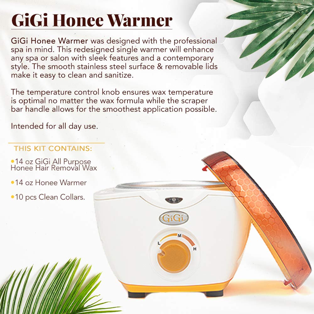 GiGi Hair Removal Wax Warmer, with All Purpose Honee, for 14 oz Wax Cans