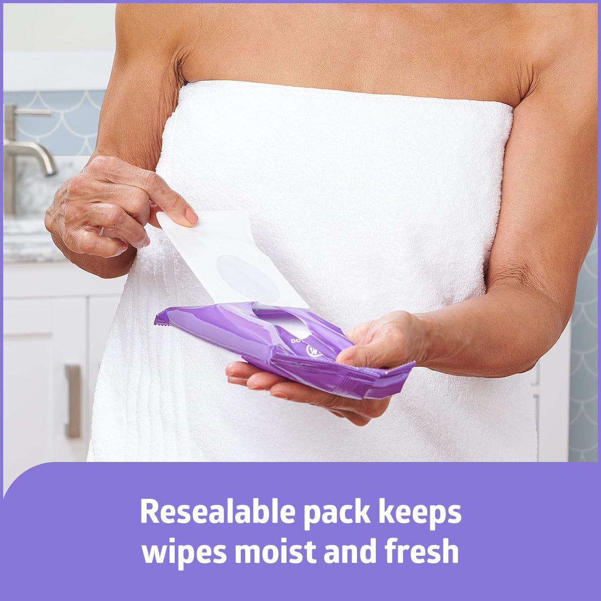 Medline ReadyBath LUXE Antibacterial Extra Thick Adult Bath Wipes, 192 Count (8 Wipes, 24 Packs), Unscented, No Rinse Formula With Aloe, for Sensitive Skin, Hypoallergenic, Alcohol-Free, 8 x 8 Inch