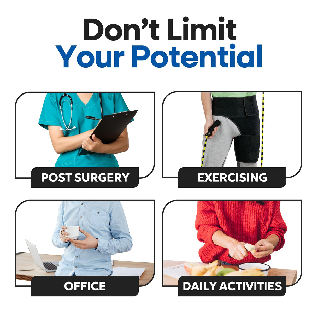 Hip Brace Thigh Compression Sleeve | Hip Sciatica Pain Relief Device Brace | Hamstring & Groin Compression Sleeve Wrap for Sciatic Nerve Relief | Hip Support Brace for Women & Men | Small / Right