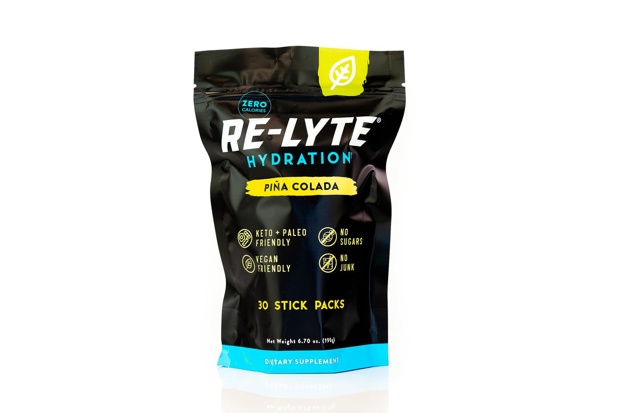 REDMOND Re-Lyte Hydration Electrolyte Powder Mix (Pina Colada), 30 Stick Packs