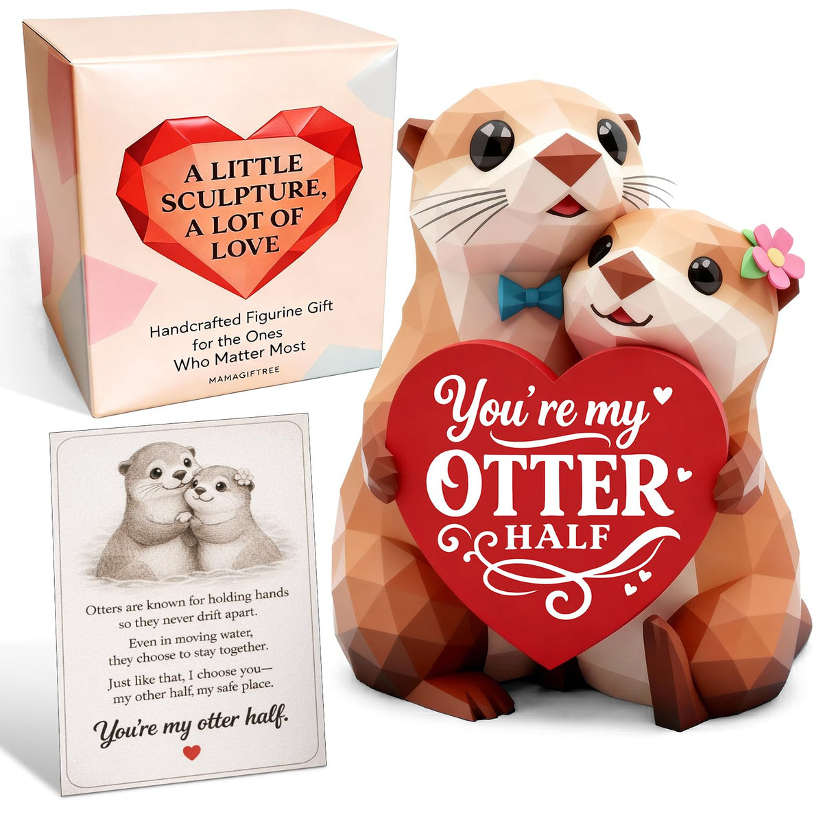 Gifts for Women Her Girlfriend Wife Husband BF Men Him Otter Figurines
