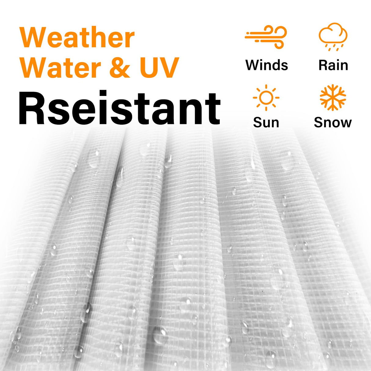 16 Mil Greenhouse Cover,Clear Plastic Tarps Heavy Duty Waterproof 12X16FT,UV Resistant Poly Clear Tarps with Grommets, Greenhouse Heavy Duty Tarp for Gardening, Farming, Nursery, Garden