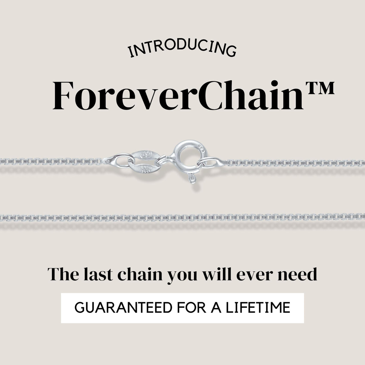KISPER 925 Sterling Silver Box Chain Necklace for Women, 1mm Diamond Cut