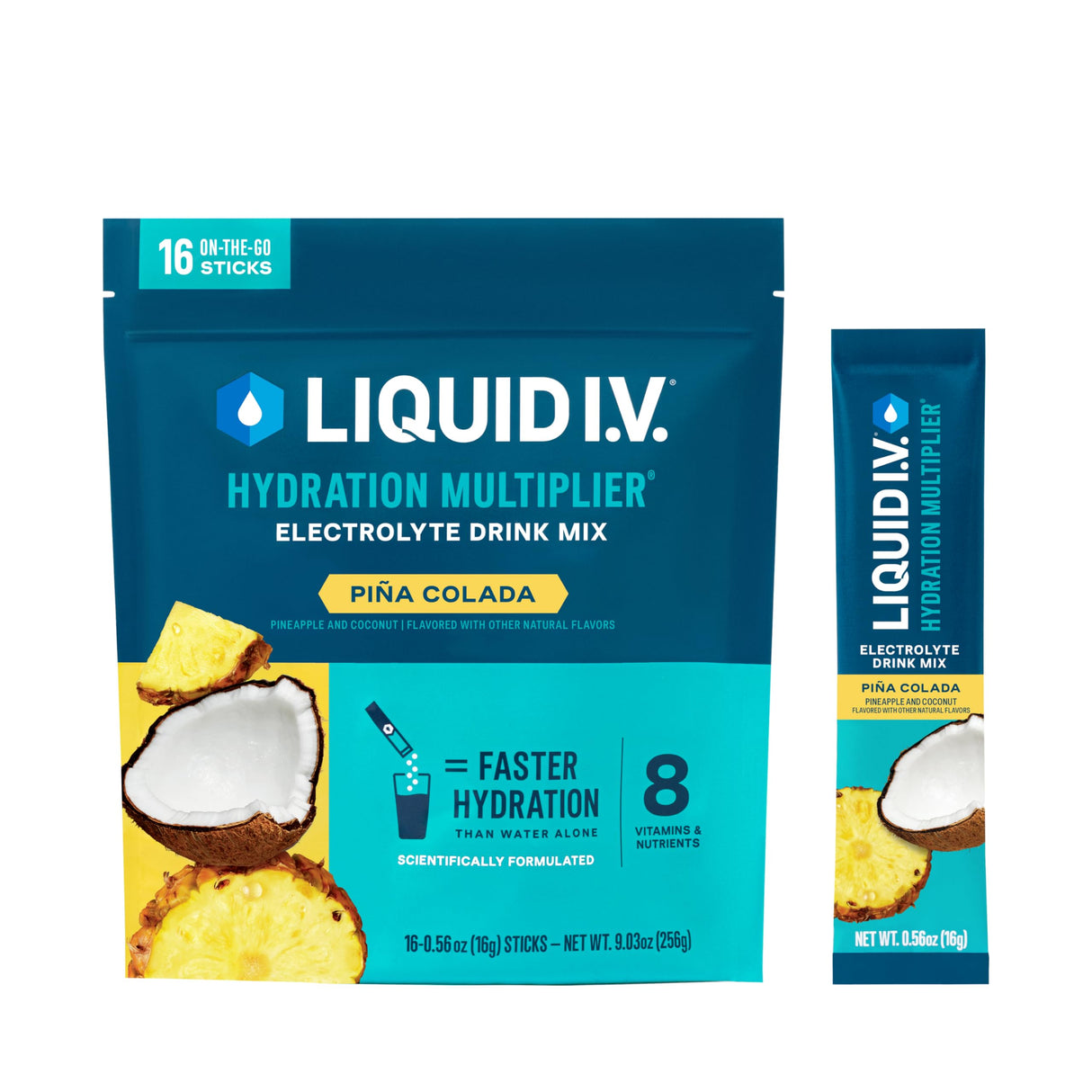 Liquid I.V.® Hydration Multiplier - Acai Berry | Electrolyte Powder Drink Mix | 1 Pack (16 Servings)