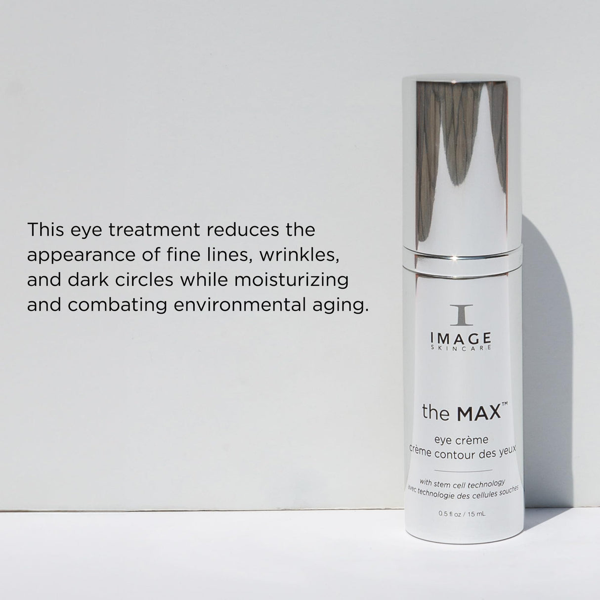 IMAGE Skincare, the MAX Eye Crème, Under Eye Cream to Reduce Appearance of Fine Lines and Puffiness for Brighter Looking Eye Area, 0.5 oz