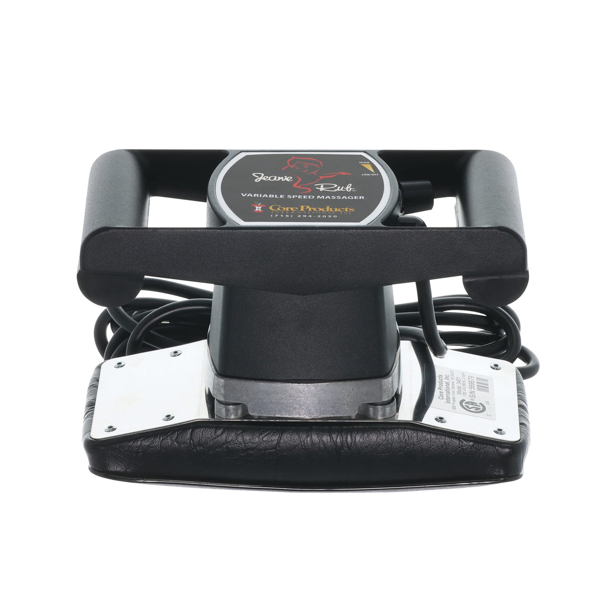 Core Products Jeanie Rub Variable Speed Massager, Deep Tissue Back & Shoulder Massager for Pain Relief, Body Massager for Back, Neck, Lower Back & Cellulite Massage
