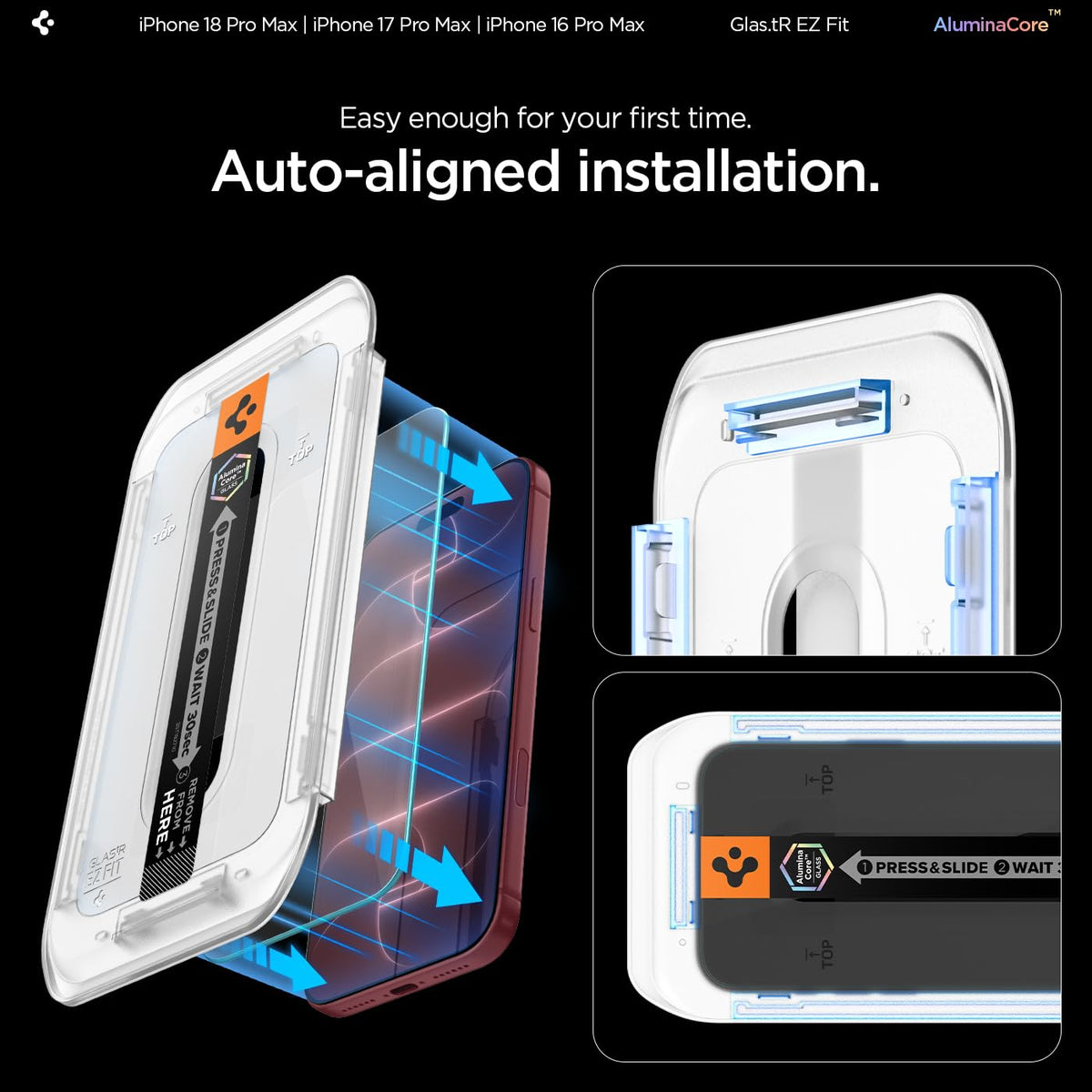 Spigen Screen Protector for iPhone 18 Pro Max, 17 Pro Max, 16 Pro Max