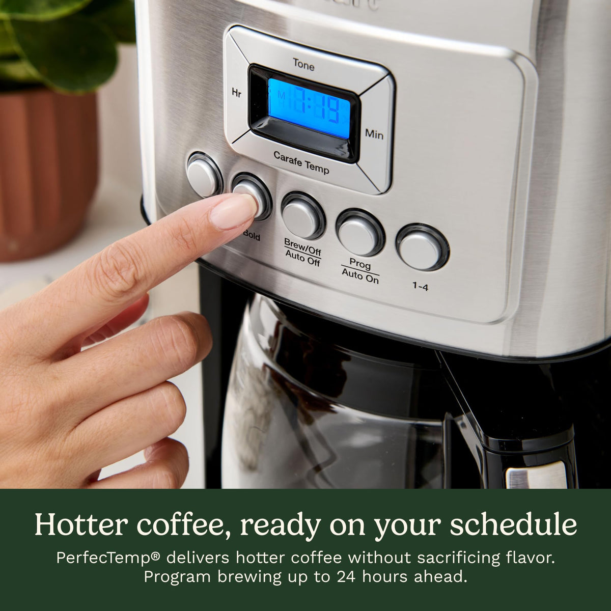 Cuisinart PerfecTemp 14-Cup Programmable Drip Coffee Maker, DCC-3200NAS