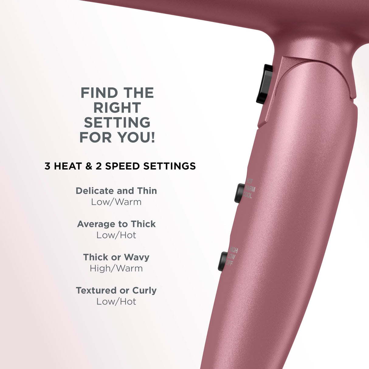 Conair Hair Dryer with Diffuser and Folding Handle, Travel Friendly Hair Dryer, Radiance Boost Blow Dryer for Less Frizz, More Shine, and Irresistibly Silky Hair, Includes Diffuser and Concentrator