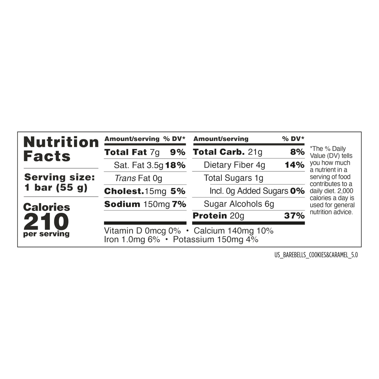 Barebells Protein Bars Cookies and Caramel - 12 Count, 20g High Protein Treats - Chocolate Nutrition Bar with 1g Total Sugars - On-The-Go Breakfast or Post-Workout Snack