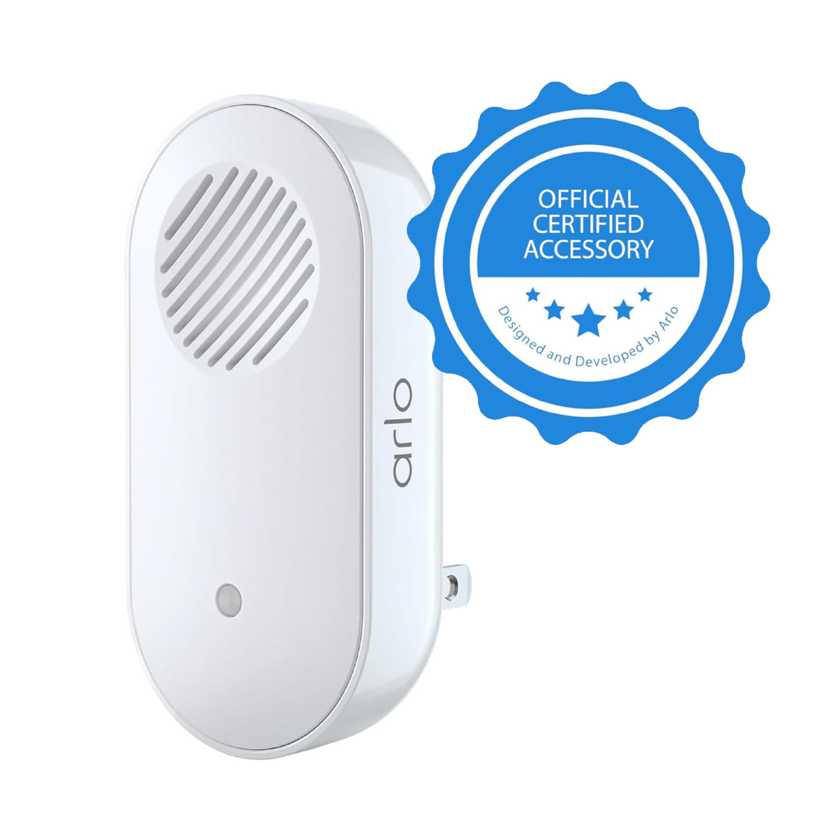 Arlo Chime 2 with Built-in Siren, Audible Alerts & Customizable Melodies – Wi-Fi Enabled, Compatible with Doorbell & Security Cameras (Renewed)
