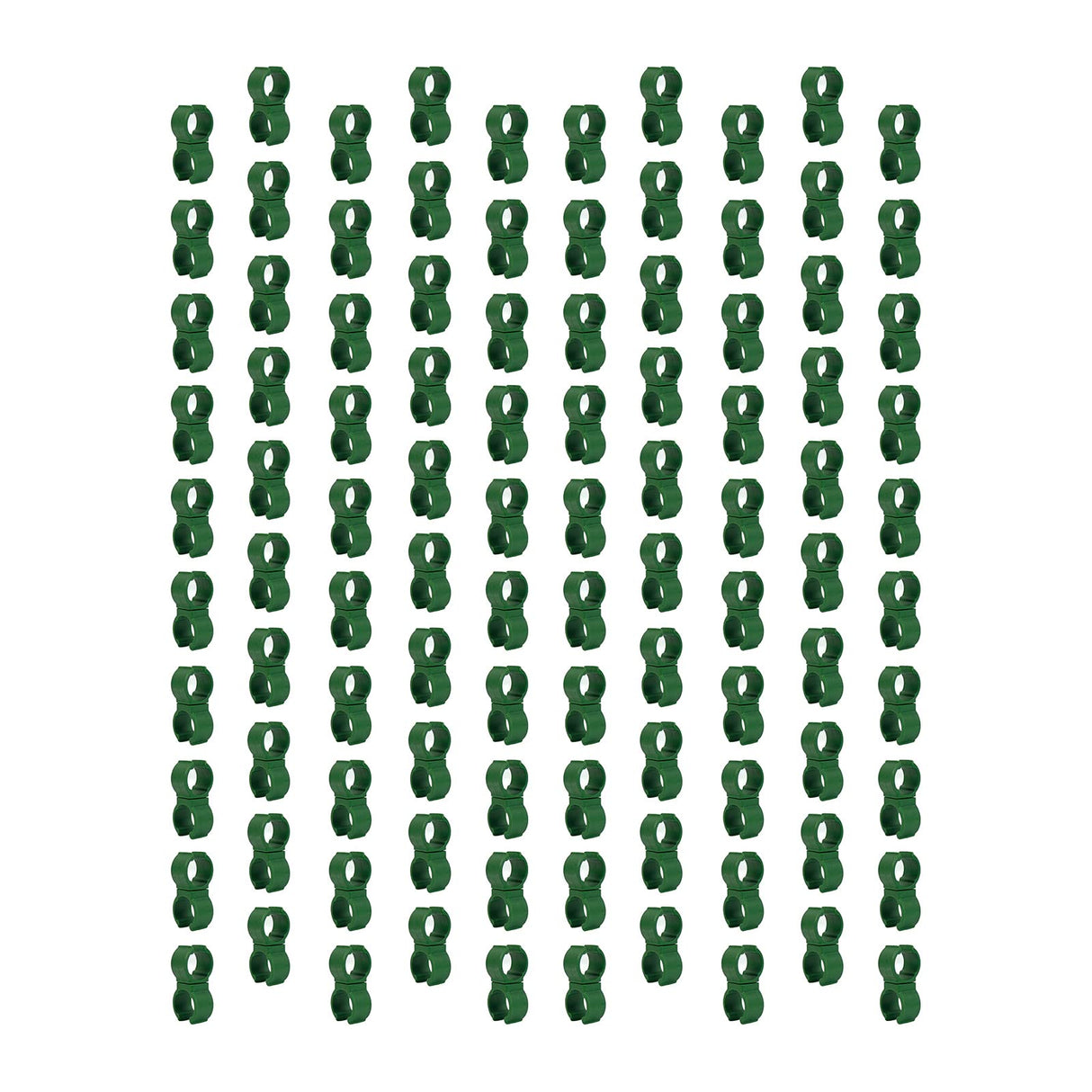 100X Plant Trellis Cane Connector, Climbing Rattan Stent Accessories Plant Connector Stake Clip for Garden Orchard Tomato Cage 11mm (7/16 inch)