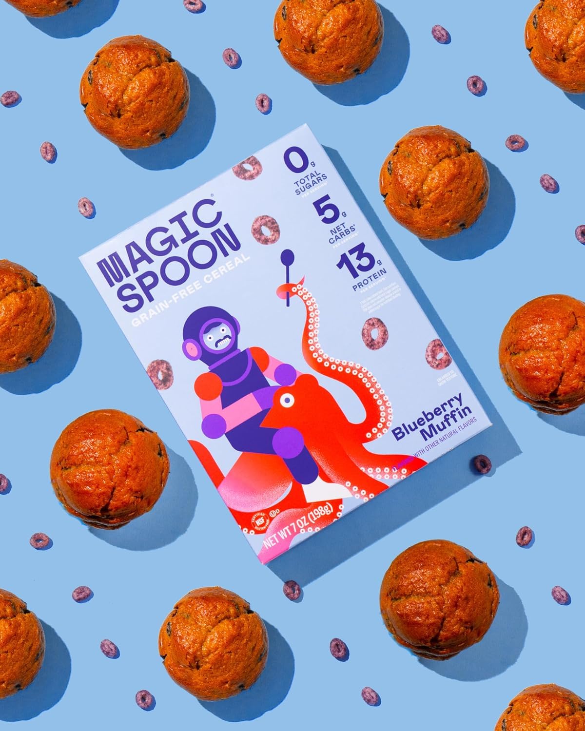 Magic Spoon Cereal, Variety 4-Pack of Cereal - Keto & Low Carb Lifestyles, Gluten & Grain Free, High Protein, 0g Sugar