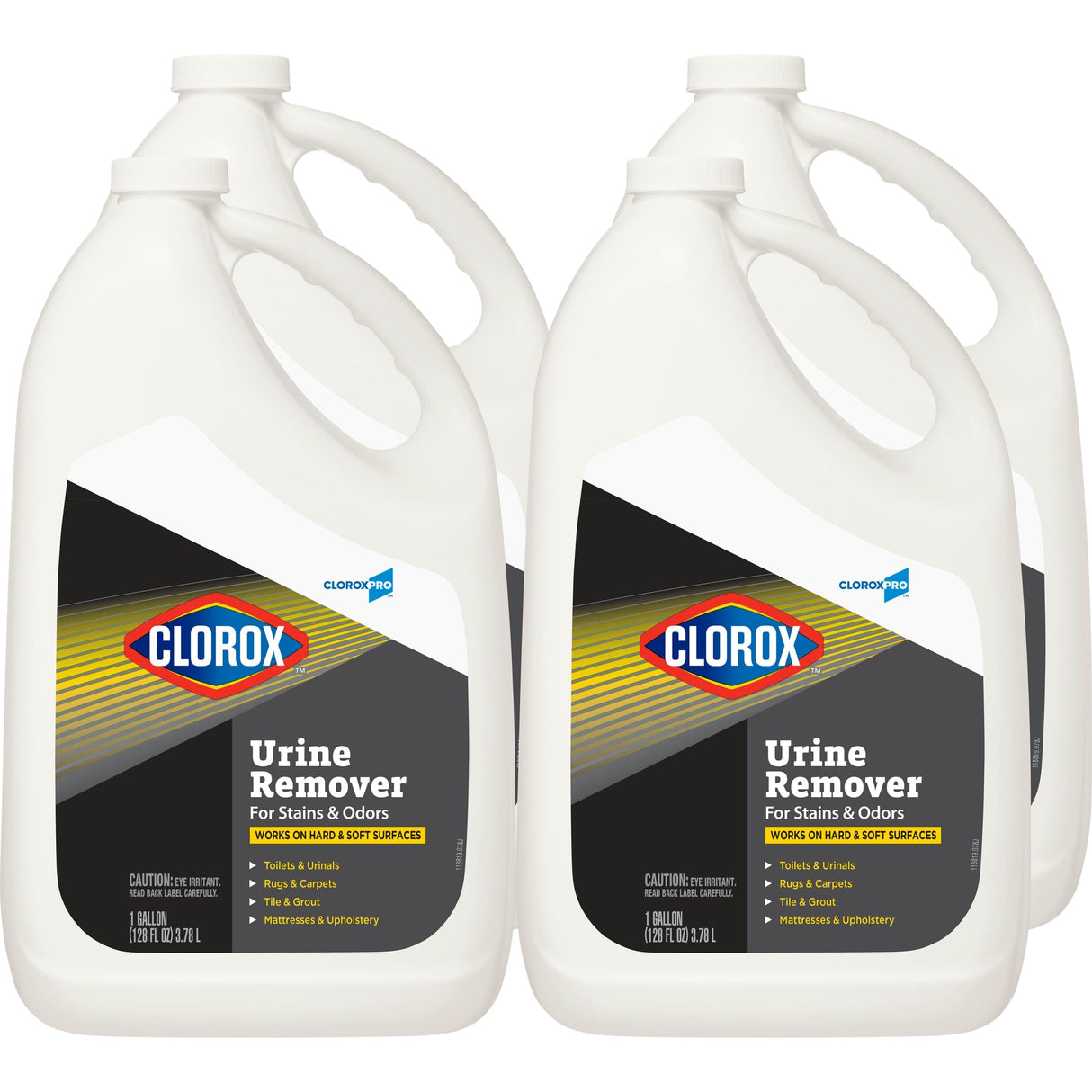 CloroxPro Urine Remover for Stains and Odors Refill, 128 Ounces Each, Pack of 4 (Package May Vary)