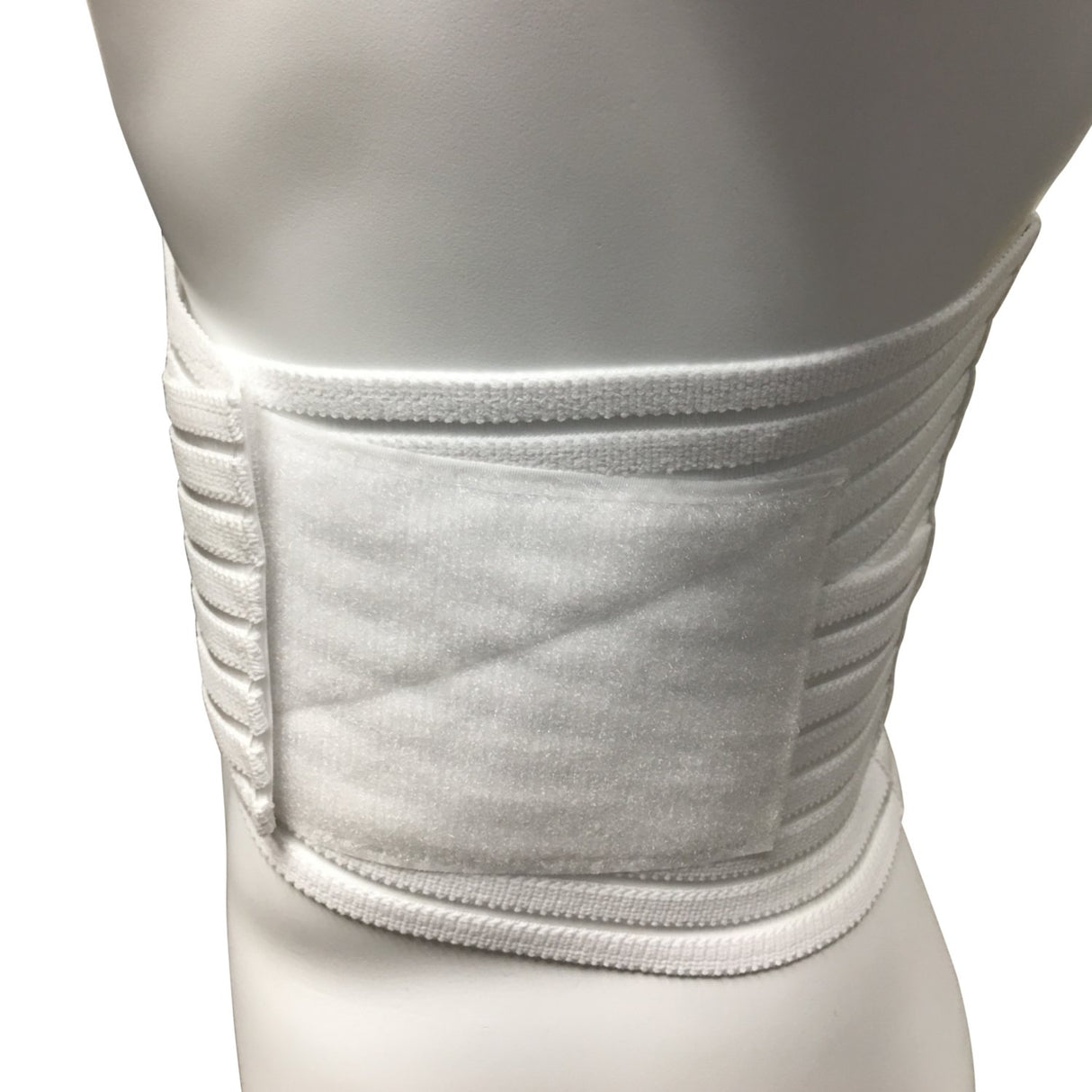 OTC Lumbosacral Support, 7-inch Lower Back, Lightweight Compression, Elastic, White, Medium