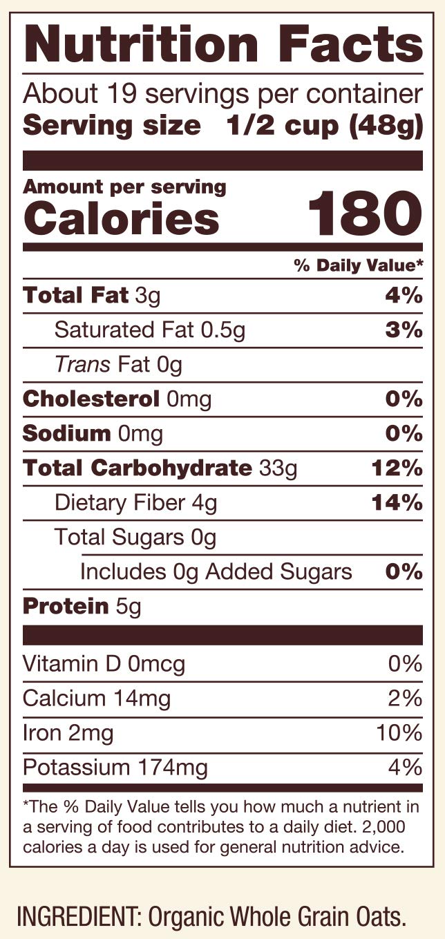 Bob's Red Mill Organic Thick Rolled Oats, 32oz (4 Pack)