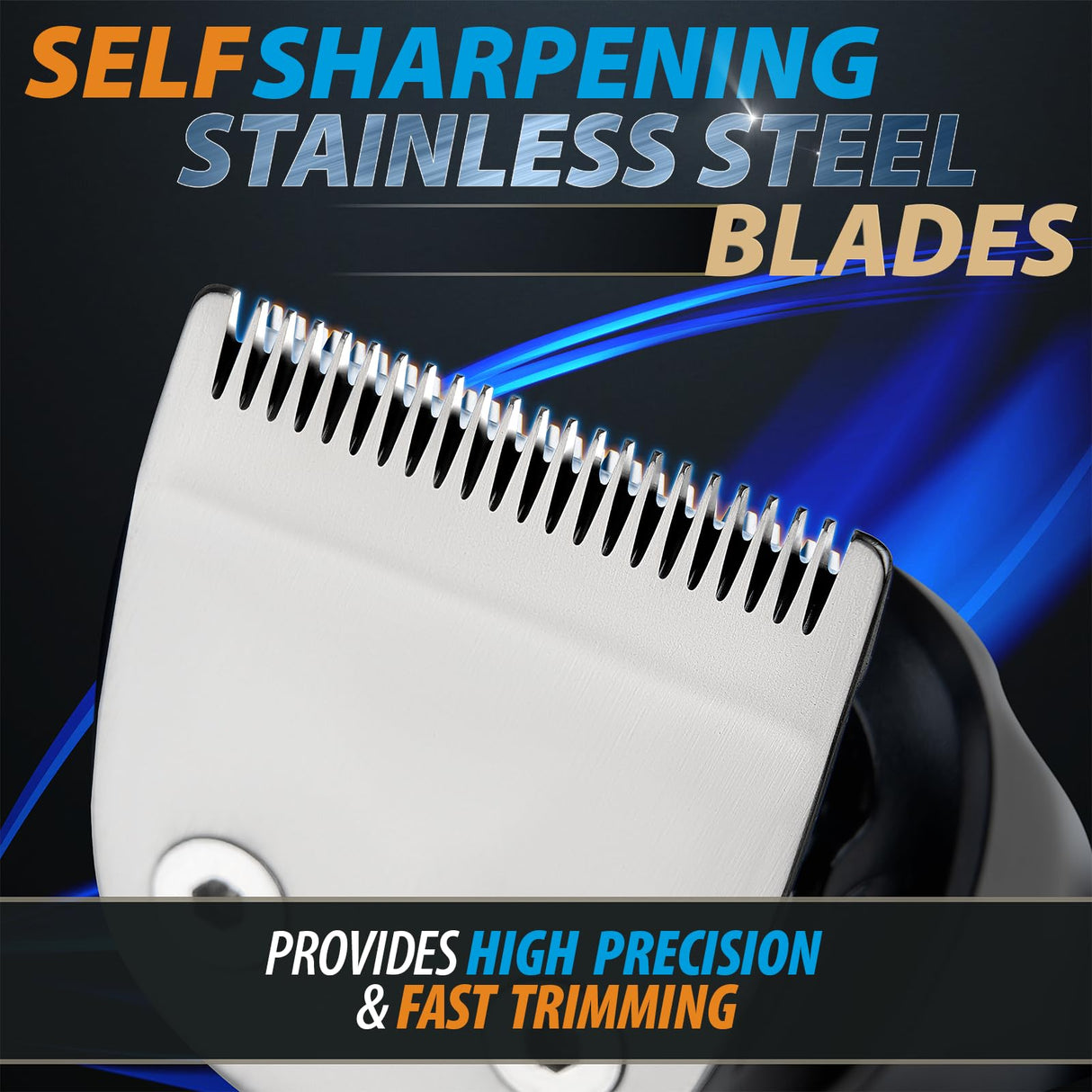 Beard Trimmer, 21 Piece Mens Grooming Kit and Hair Clipper, Cordless Rechargeable Electric Razor for Beard, Face, Nose, Hair Trimmer, Gold