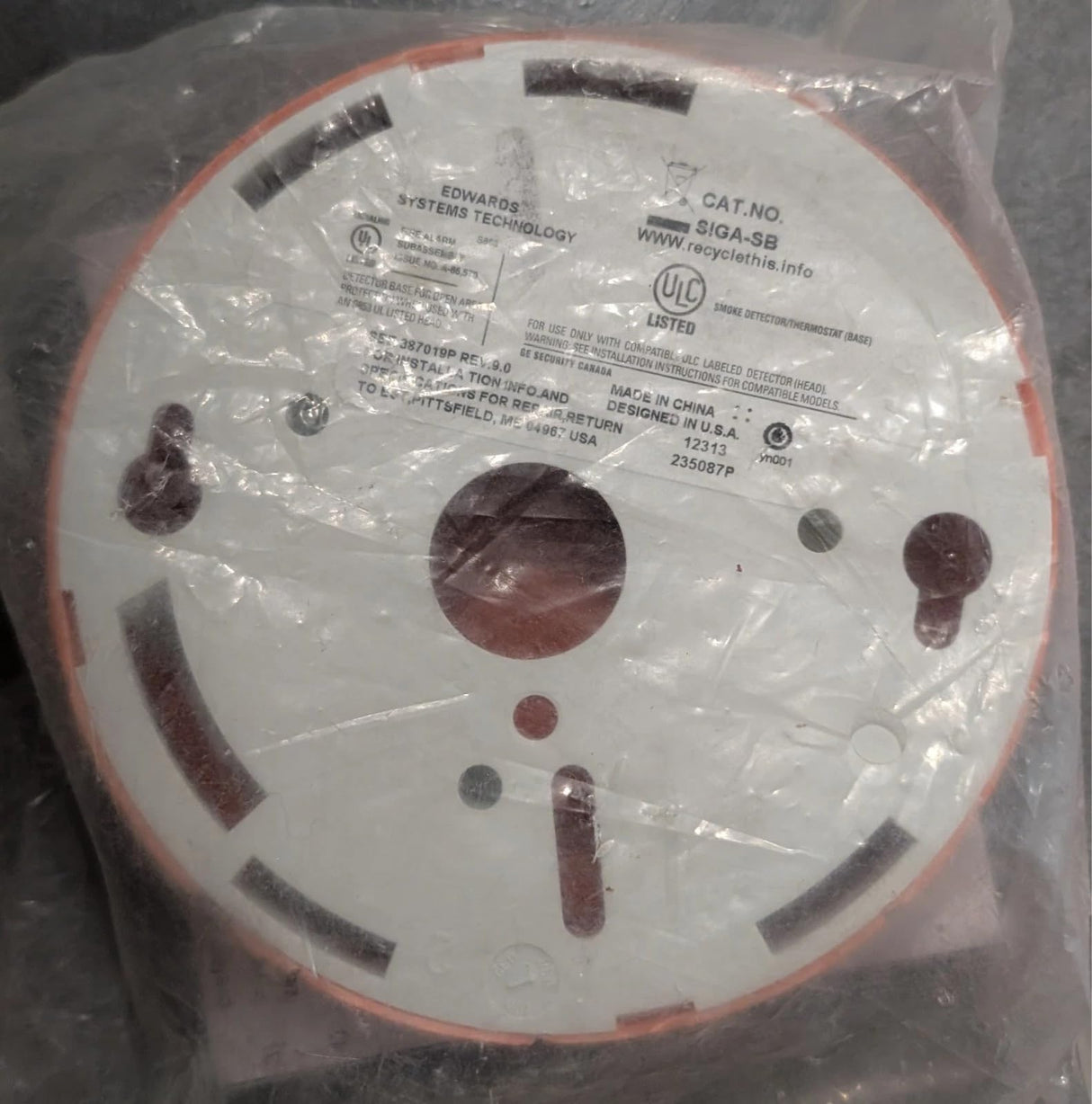 New EST SIGA-SB SIGA SB Standard Detector Base SIGA SB