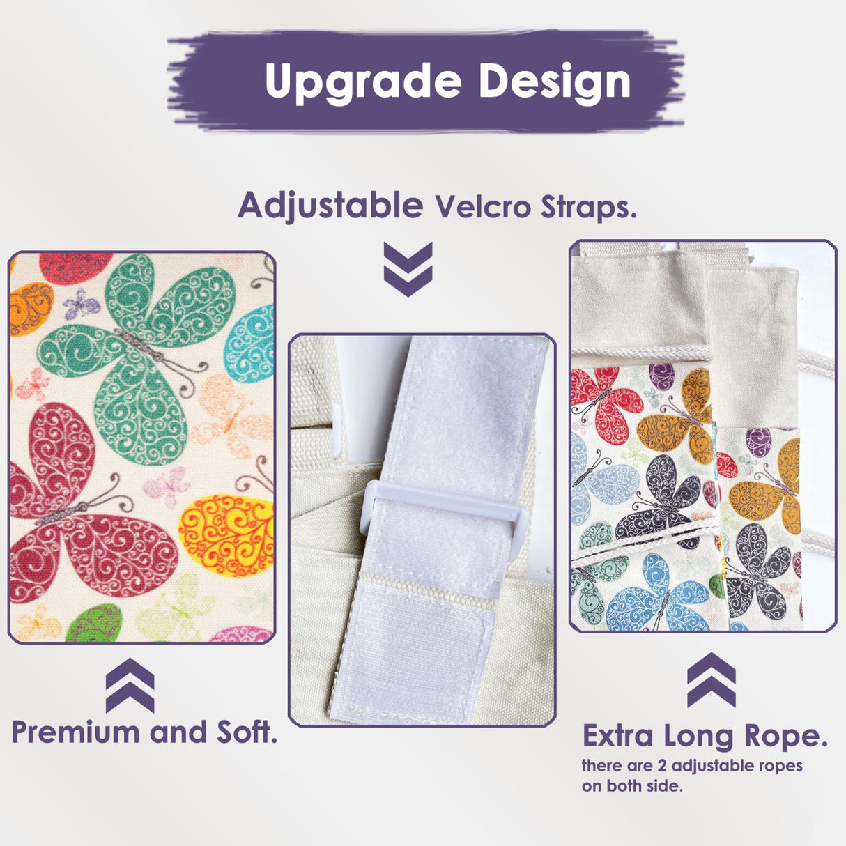 TOGETRUE Walker Bag, Handy Walker Basket with Water Cup Holder, Walker Accessories Storage Bag for Folding Walker, Wheelchairs, Strollers, 15"x11.5" (Butterfly)