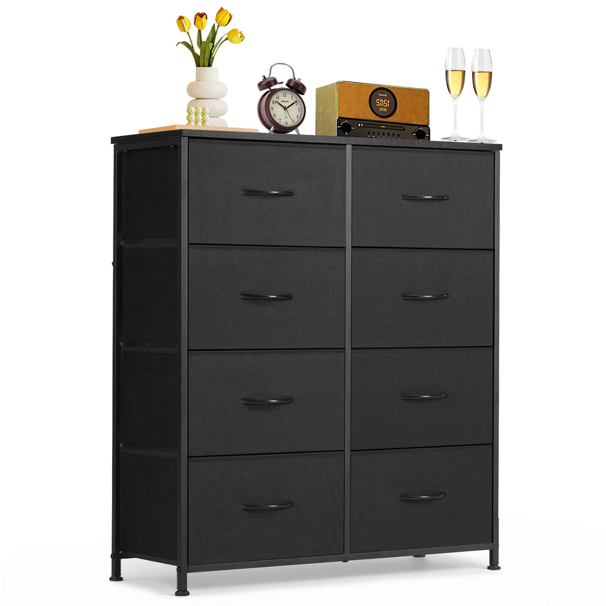 8-Drawer Dresser for Bedroom, Anti-Tip Tall Storage Organizer