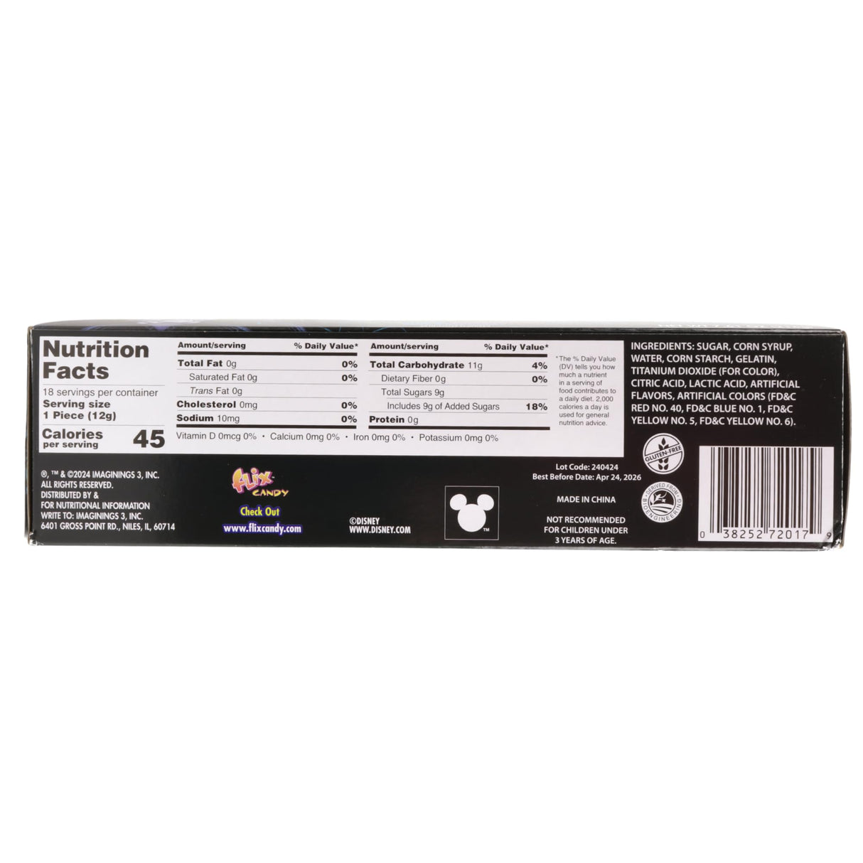 The Nightmare Before Christmas Lollipop Rings, Individually Wrapped Decorated Suckers, Halloween 2025 Candy, 18 Count