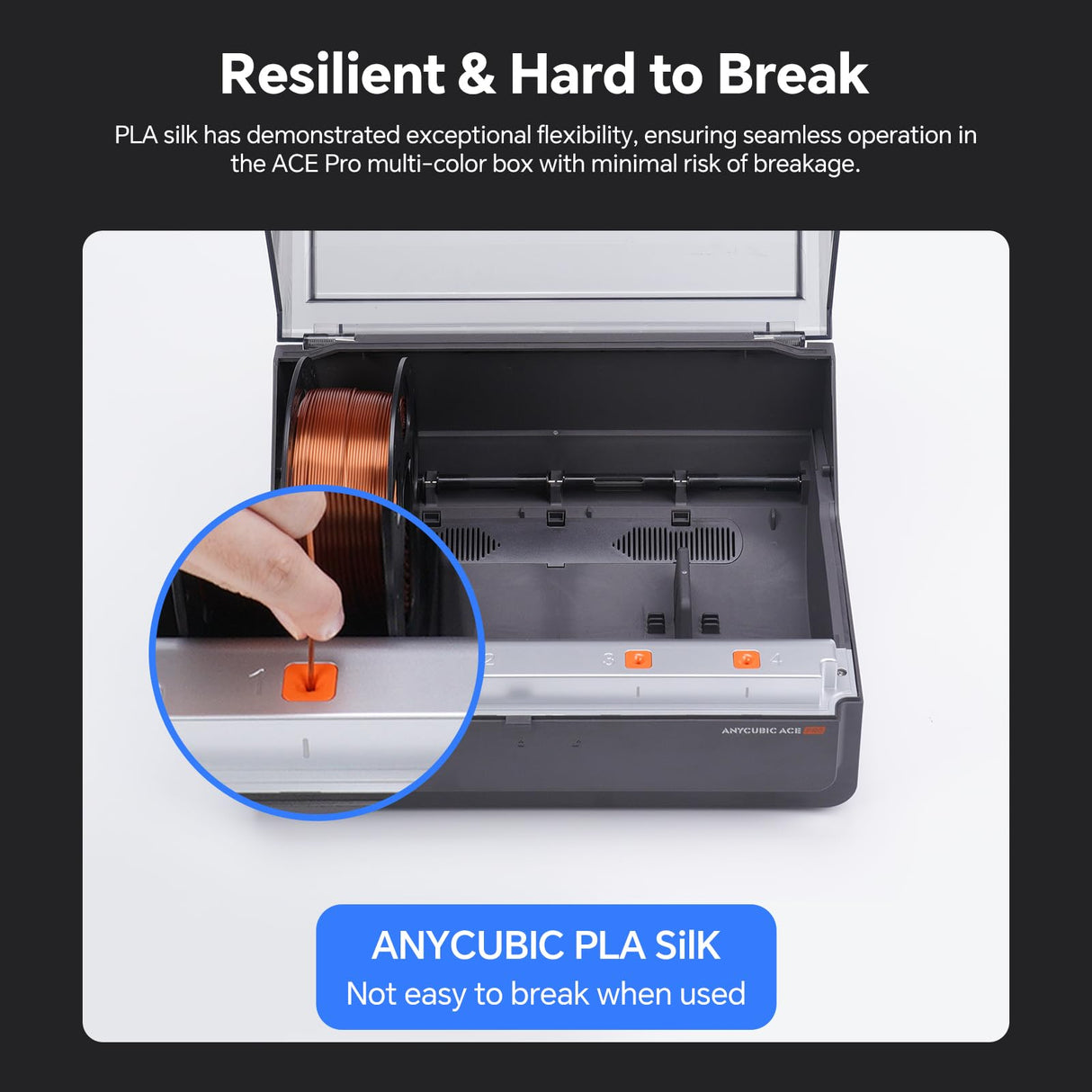 ANYCUBIC Silk Christmas Filament for Christmas Gifts and Decorations, Clog-Free Shiny 3D Printer PLA Filament 1.75mm Dimensional Accuracy +/- 0.02mm, 1KG Reusable Spool (2.2 lbs), Silk Christmas Red