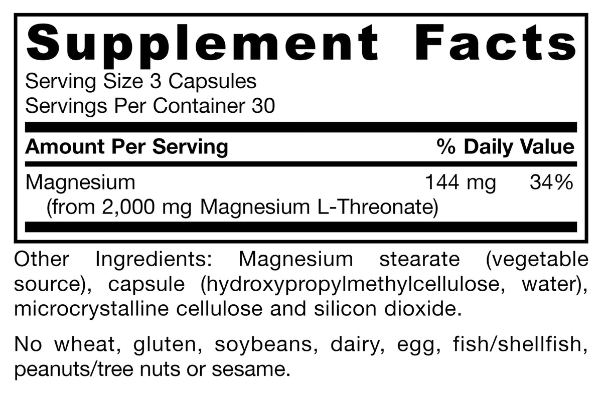 Jarrow MagMind Magtein Magnesium L-Threonate, 90 Capsules