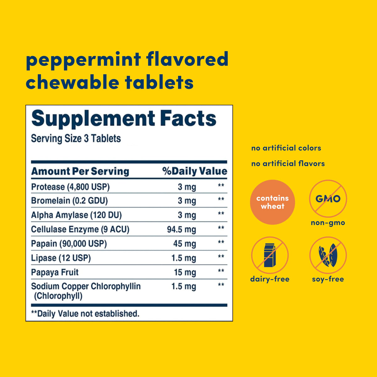 American Health Super Papaya Enzyme Plus Chewable Tablets, 360 Count