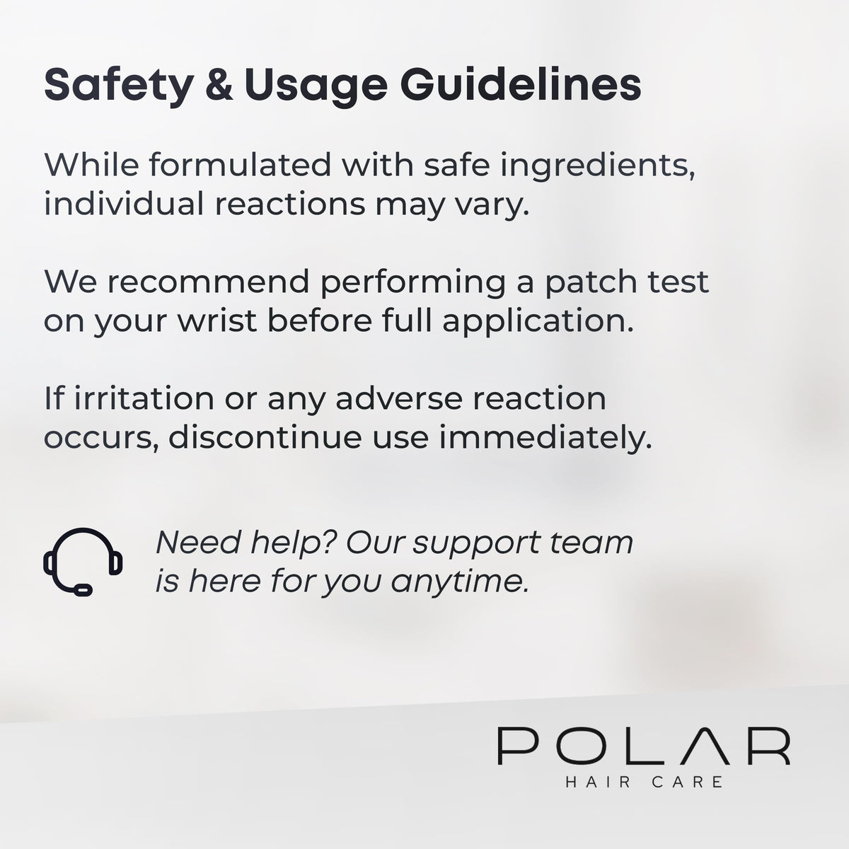 Polar Hair Dye Shampoo for Gray Hair, Jet Black Color for Women & Men