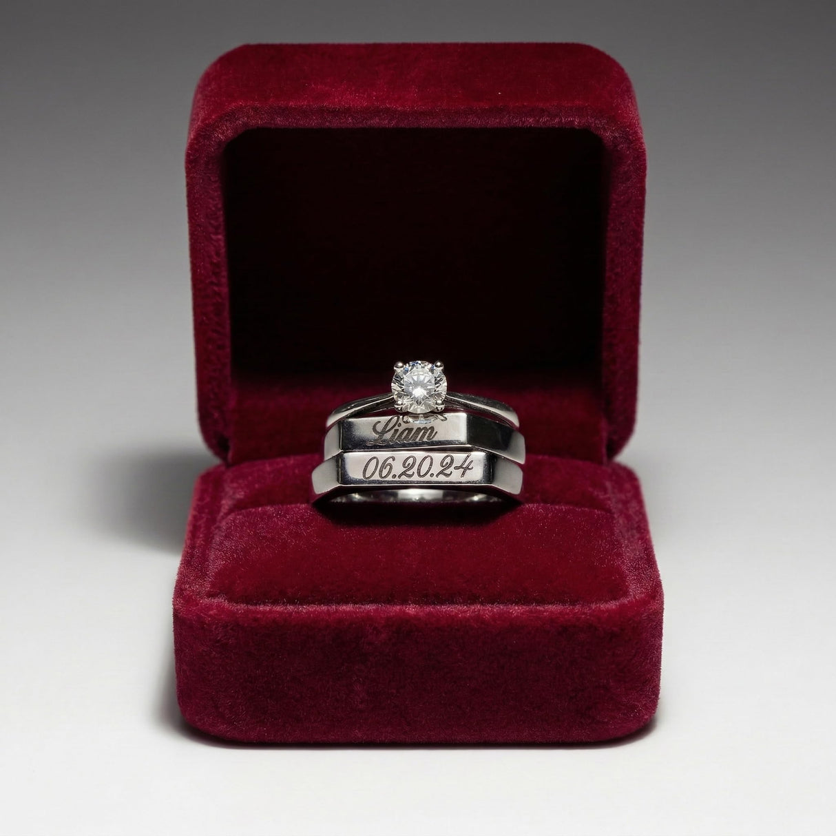 Custom Signet Rings for Women, Engraved Name Rings with Roman Numerals
