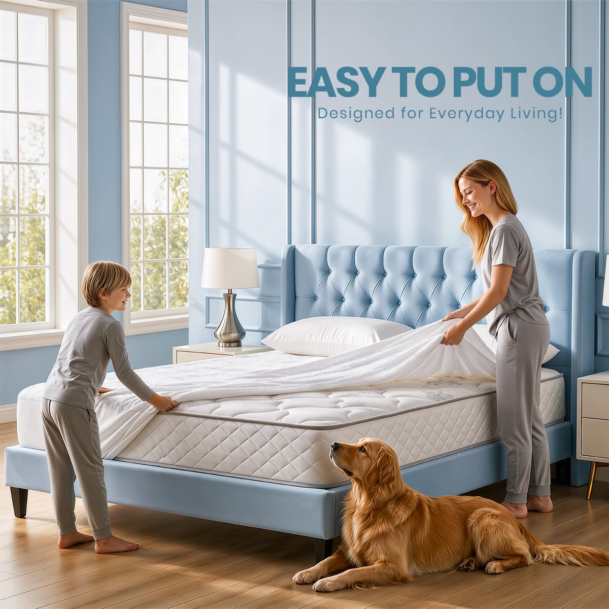 Utopia Bedding 100% Waterproof Full Size Mattress Protector Noiseless