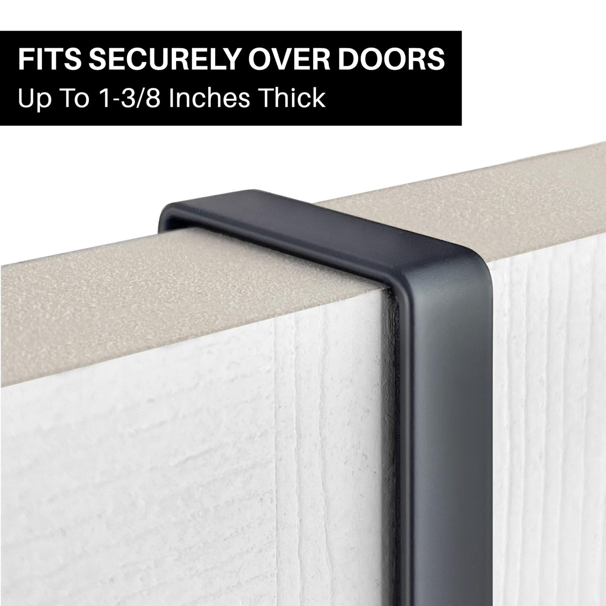 LYNK Professional® Home™ Over the Door Hooks - 9 Hook – Over the Door Coat Rack - Over the Door Hanger - Hanging Towels or Clothes - Bathroom, Bedroom, Laundry Room - Lifetime Ltd. Warranty, Black