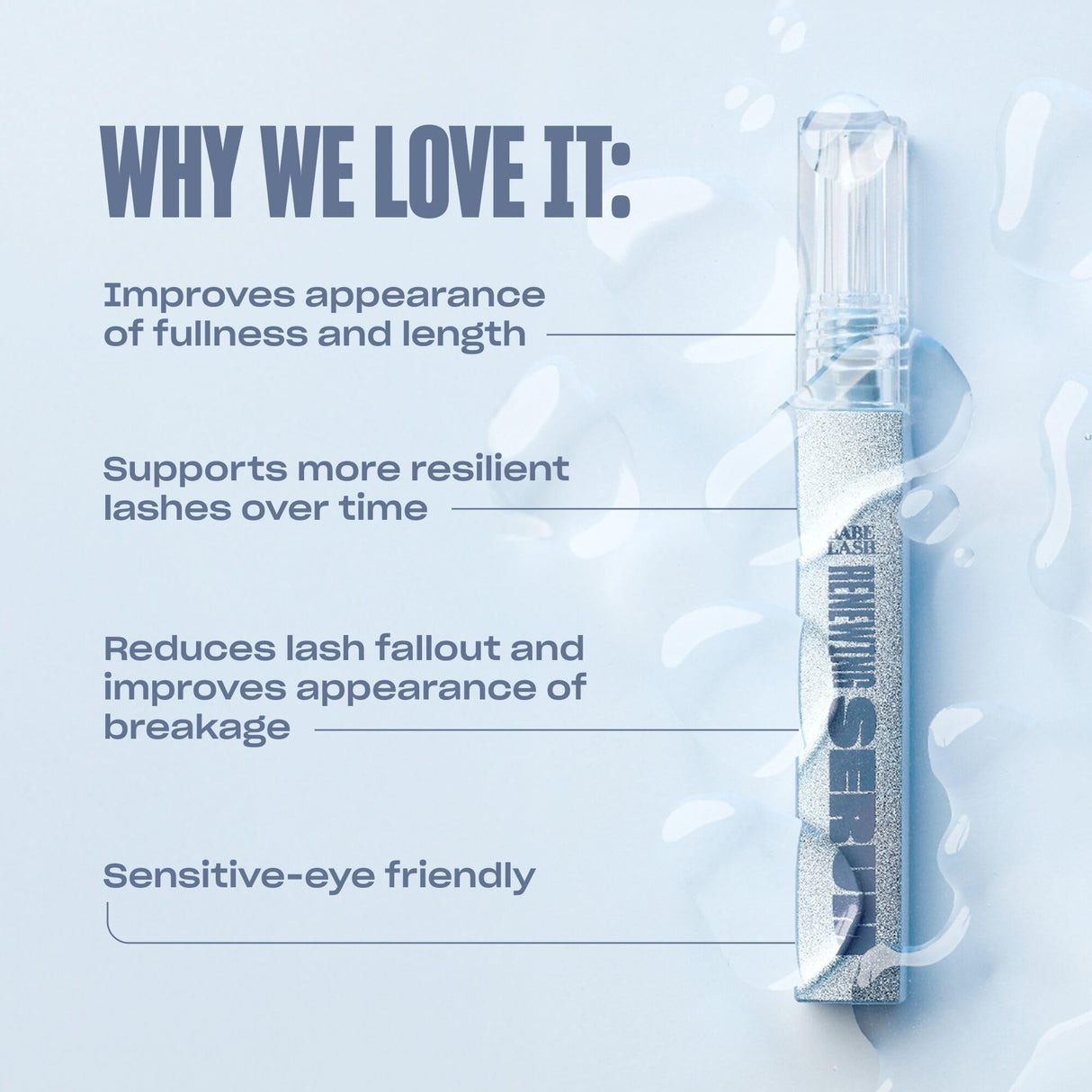 BABE ORIGINAL Renewing Lash Serum – Peptide-Infused Eyelash Serum for Fuller, Longer-Looking Natural Lashes, Lash Enhancing Treatment with Nourishing Botanicals, Cruelty-Free & Gentle, 6mL