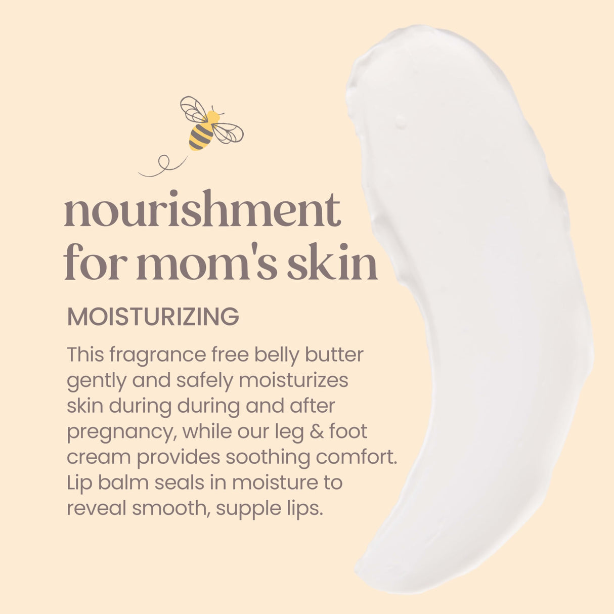 Burt's Bees Pregnancy Essentials Christmas Gifts Set, 3 Baby Shower Products & Must Have Baby Registry Items, Nourishing Skincare for Mom to be - Mama Belly Butter, Original Lip Balm, Leg & Foot Cream