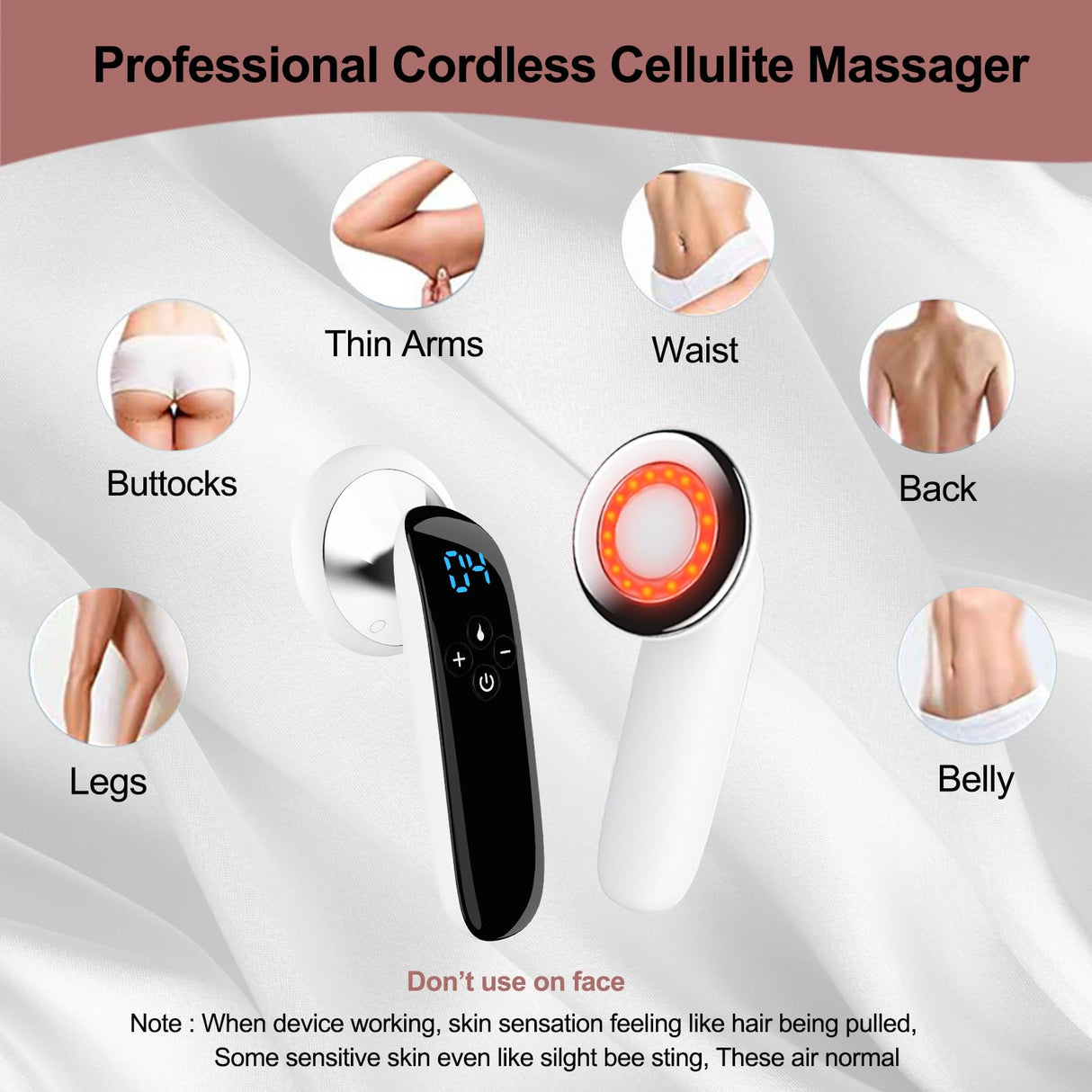 CXGRISE Body Shaping Machine, Cordless Handheld Massager Portable Multifunctional Machine – for Belly, Waist, Arms, Leg, Butt, Home Tool for Women