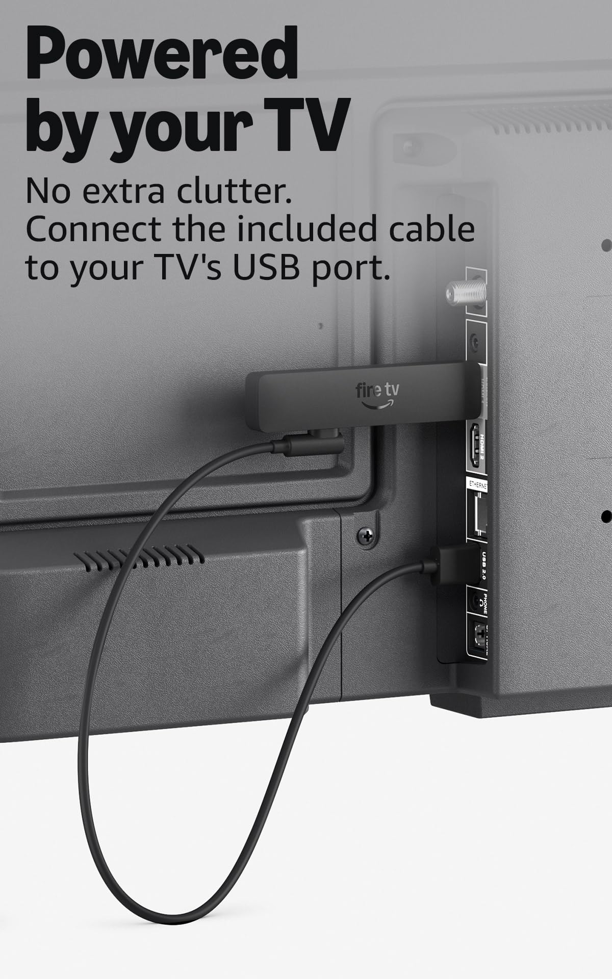 Amazon Fire TV Stick HD (newest model), free & live TV, Alexa Voice Remote, powered by the TV, effortless setup, find shows faster with Alexa+