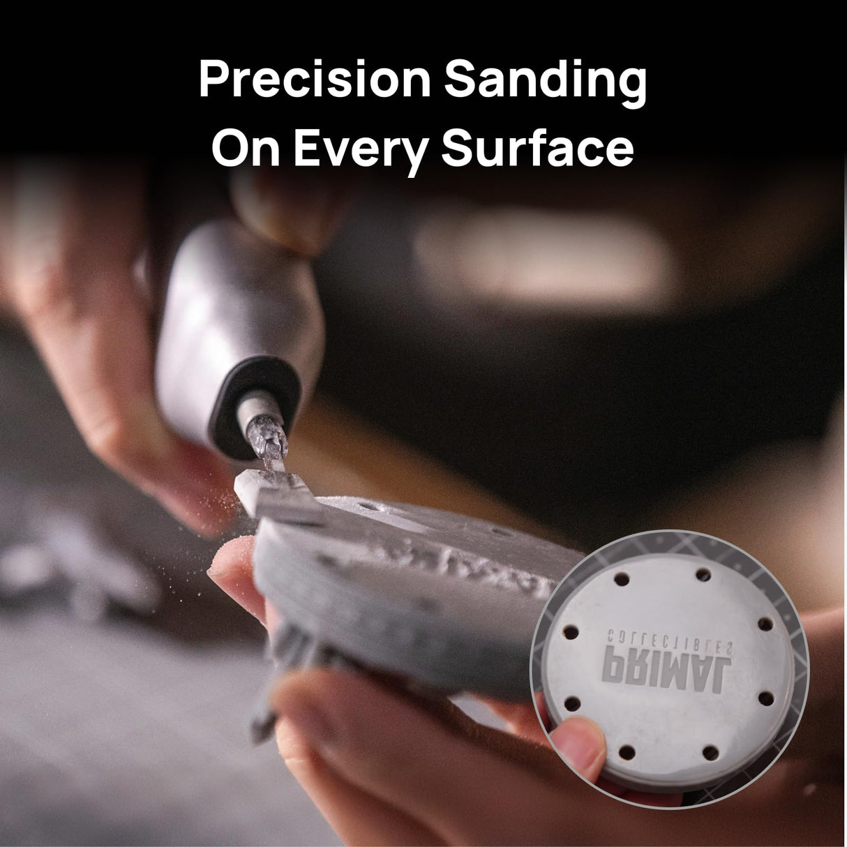 HOZO NeoSander Reciprocating Detail Sander, Mini Electric Pen Sander with 13000 SPM Linear Motion, Adjustable Stroke for Precision Sanding, Ideal for 3D Printing, Model Making, Crafts & DIY Projects