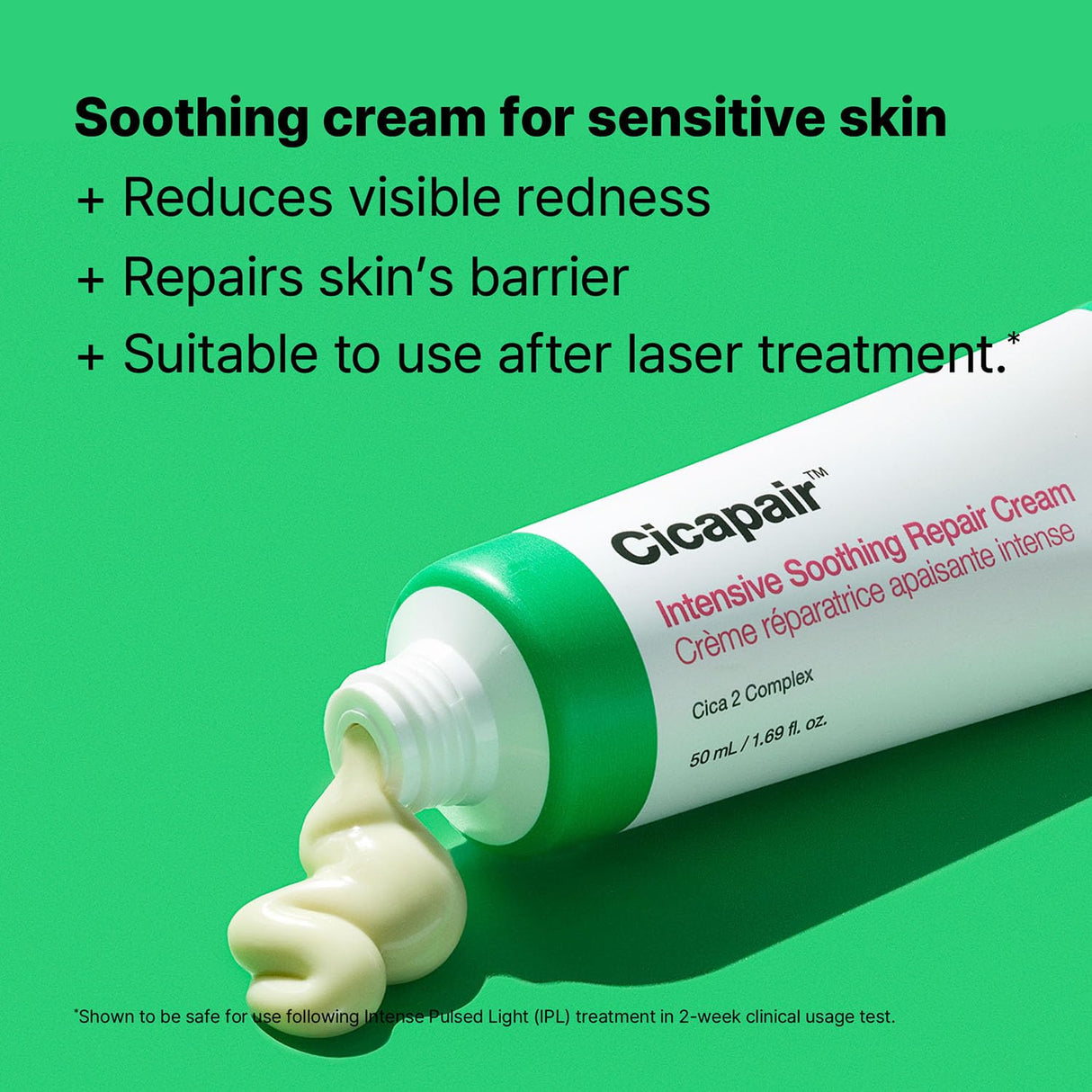 Dr.Jart+ Cicapair™ Sensitive Skin Face Moisturizer for Redness and Barrier Repair with Centella Asiatica | Korean Skin Care, 1.69 Fl Oz