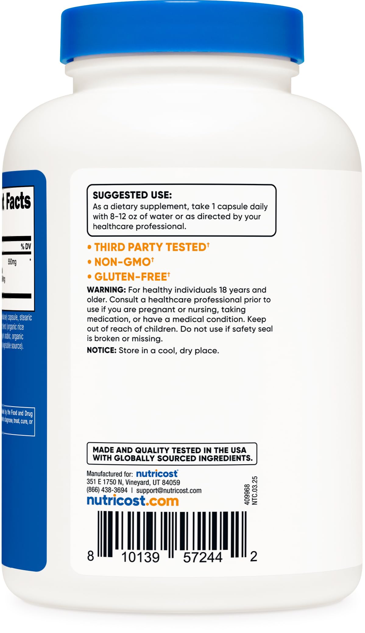 Nutricost Horsetail Extract Capsules (5,500 MG Equivalent Per Serving, 240 Servings) - Non GMO, Vegan