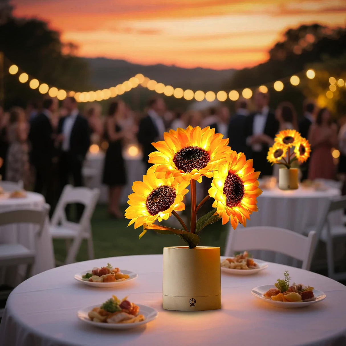 hibeauti Sunflower LED Lamp for Women, Mother's Day Ideal for Bedroom Decor Sunflower Gifts for Mom Grandma Teacher Aunt Girlfriends Coworker Friend Wife Mothers Anniversary Birthday Christmas