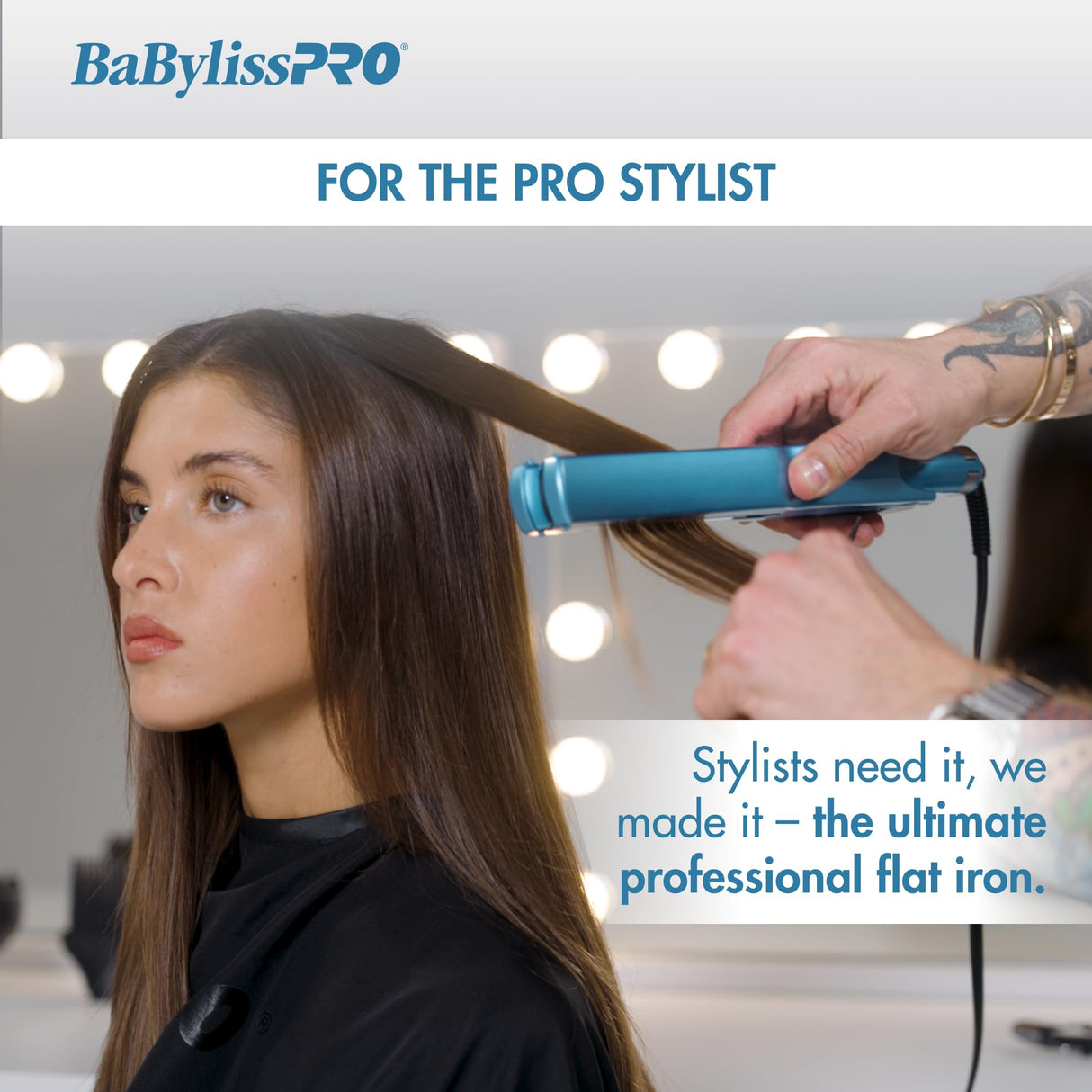 BaBylissPRO Nano Titanium Professional Extended 1.25" Ionic Flat Iron